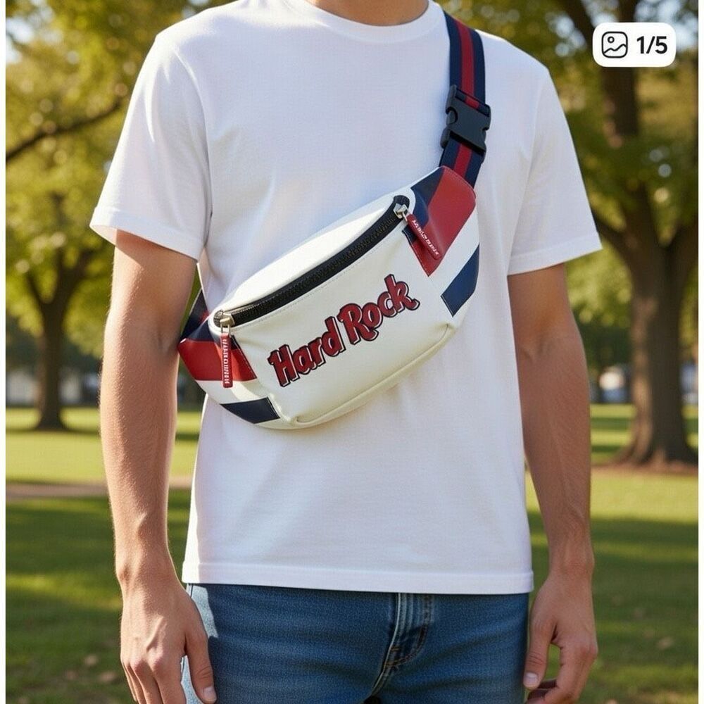 Hard Rock Cafe 2020 AMERICANA WAIST BAG Belly Bag 14" x 6" x 5"